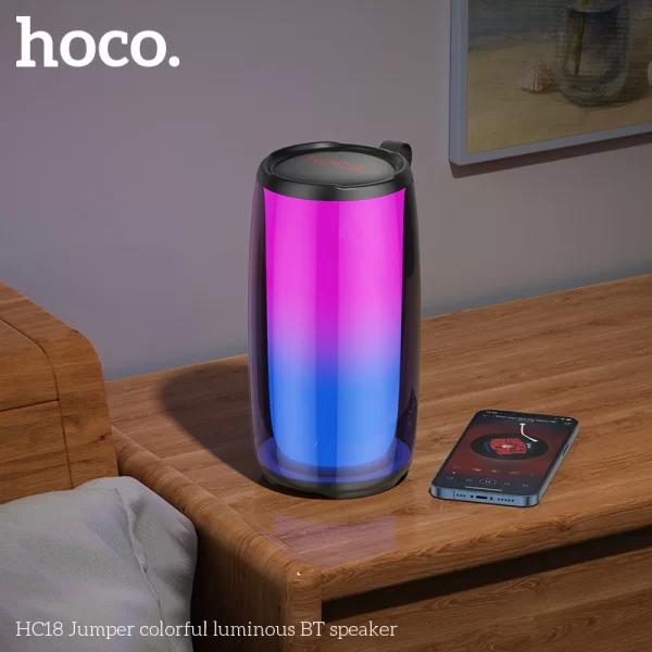 Портативная Колонка Hoco HC18 Jumper Colorful Luminous [Black]